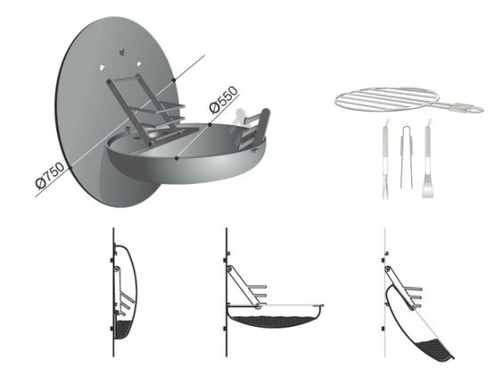 WALL MOUNTED FIRE PIT GRILL (17)