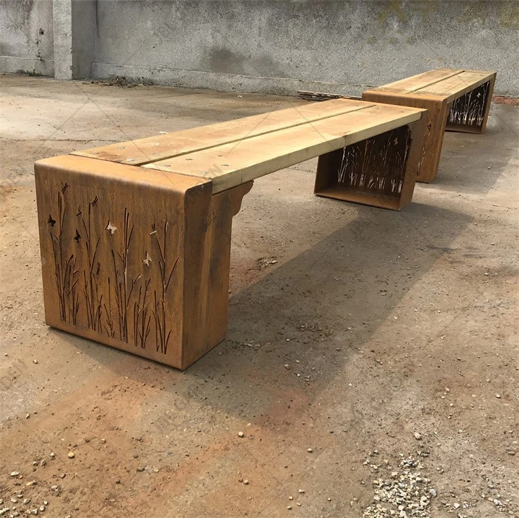 Outdoor corten bench 6 Outdoor corten bench 6