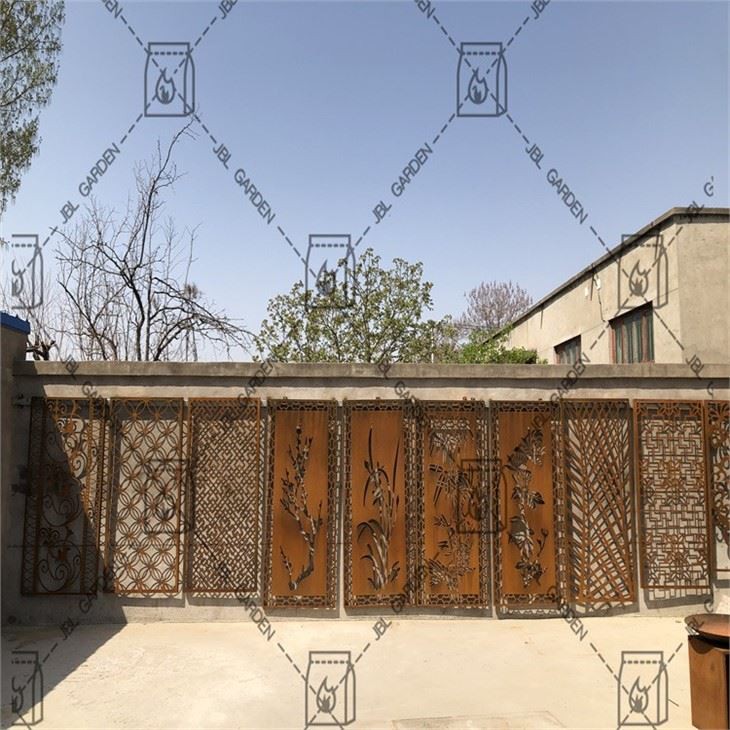 Corten Steel Divider Decorative Screen