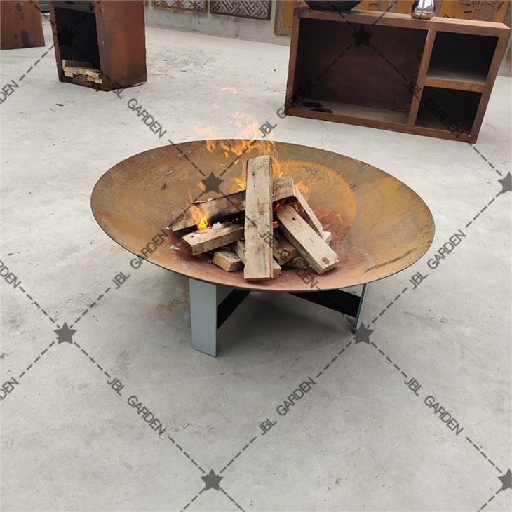 Corten Fire Bowl Decorative