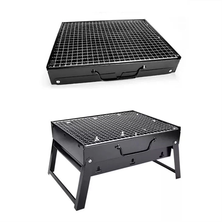 Vikbar kolgrill