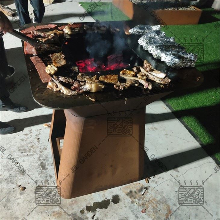 Metal Corten Steel Barbecue