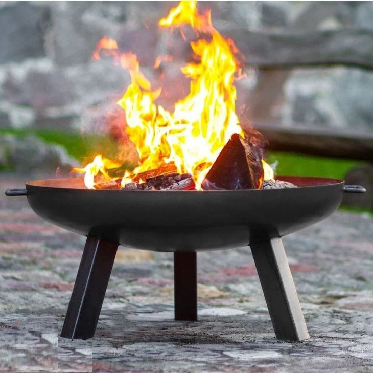 Metall Vikbar brasa spis med ben