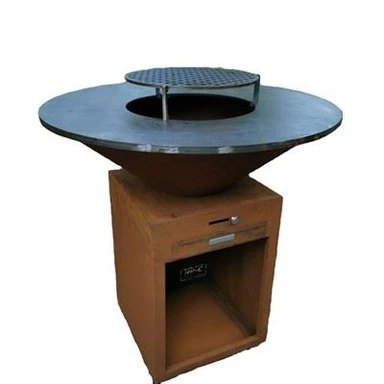 Corten Fire Pit Grilltallrik