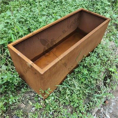 Corten Steel Planters Large