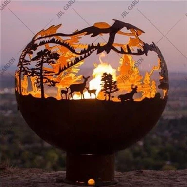 Fire Pit Ball utanför dekoration