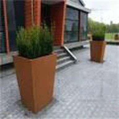 Mångsidig Rusty Corten Steel Planter