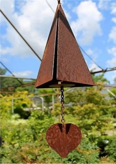 Vintage modern metall vindklocka