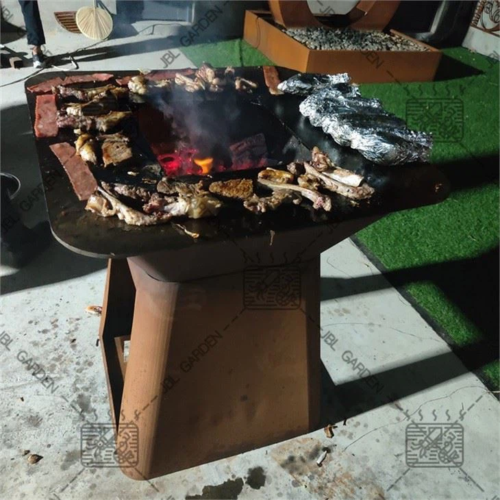 Wood Burning Fire Table Grill