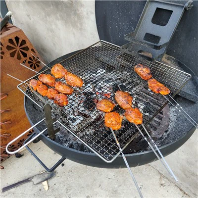Montera bbq för grillning
