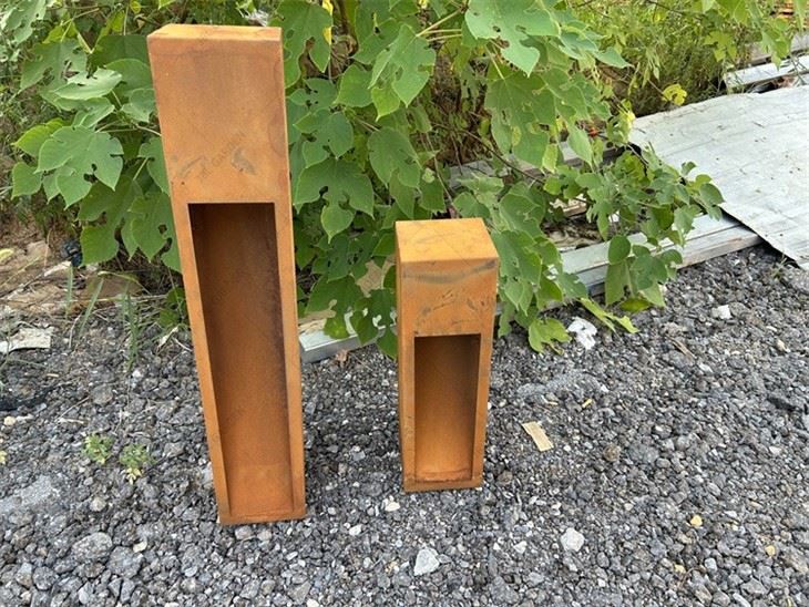 Path Lights in Corten