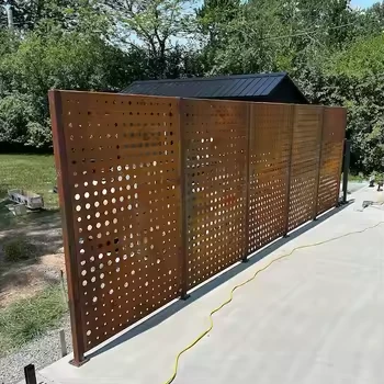 Cor Ten Garden Fence