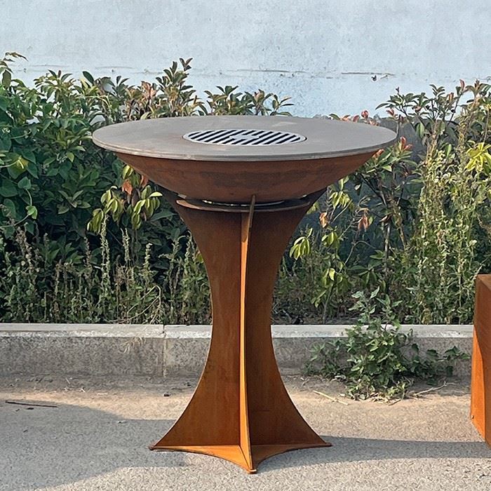 Slitstark Corten Steel BBQ Grill