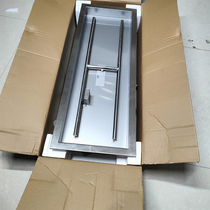 Gasbrännare eldstad