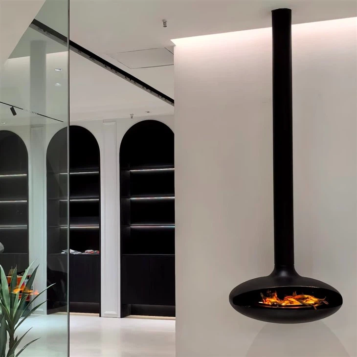 Indoor Decorative Suspended Fireplace