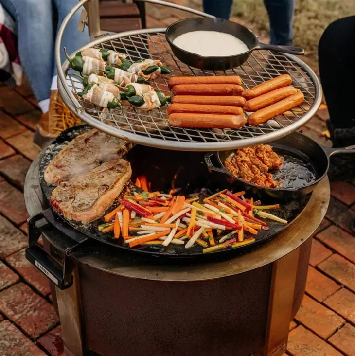 Outdoor Rusty Fire Pit
