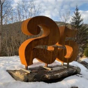 Corten ståldekorationer