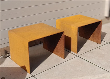 Corten stålpall