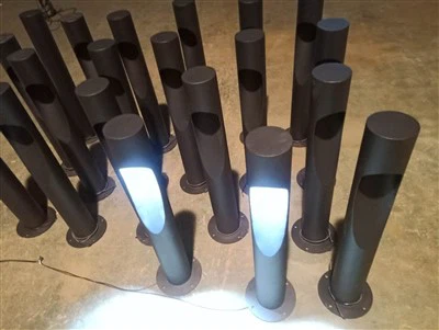 Galvanized Steel Bollard Light Box - Pålitlig belysningslösning för utomhus