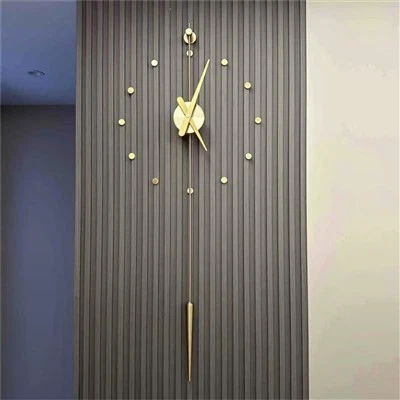 Metall hem väggklocka dekoration