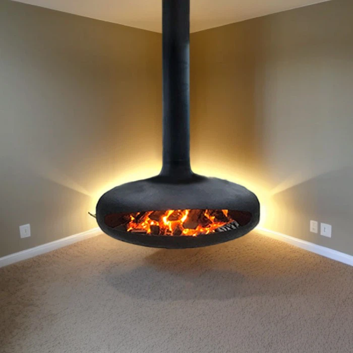 Wood Burning Hanging Fireplace