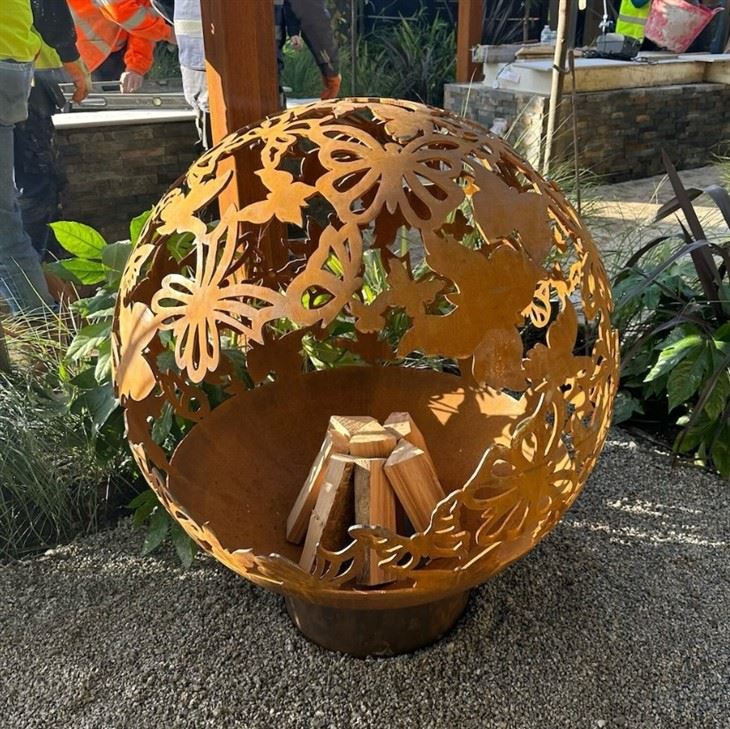 Träförbränningsfärs Firebowl från Corten Steel